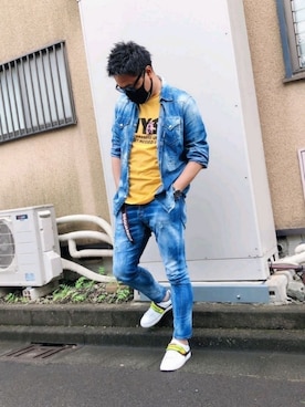 yohさん（メンズ・184cm）の夏コーディネート