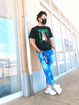 yohさん（メンズ・184cm）の夏コーディネート