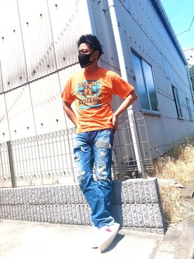 yohさん（メンズ・184cm）の夏コーディネート