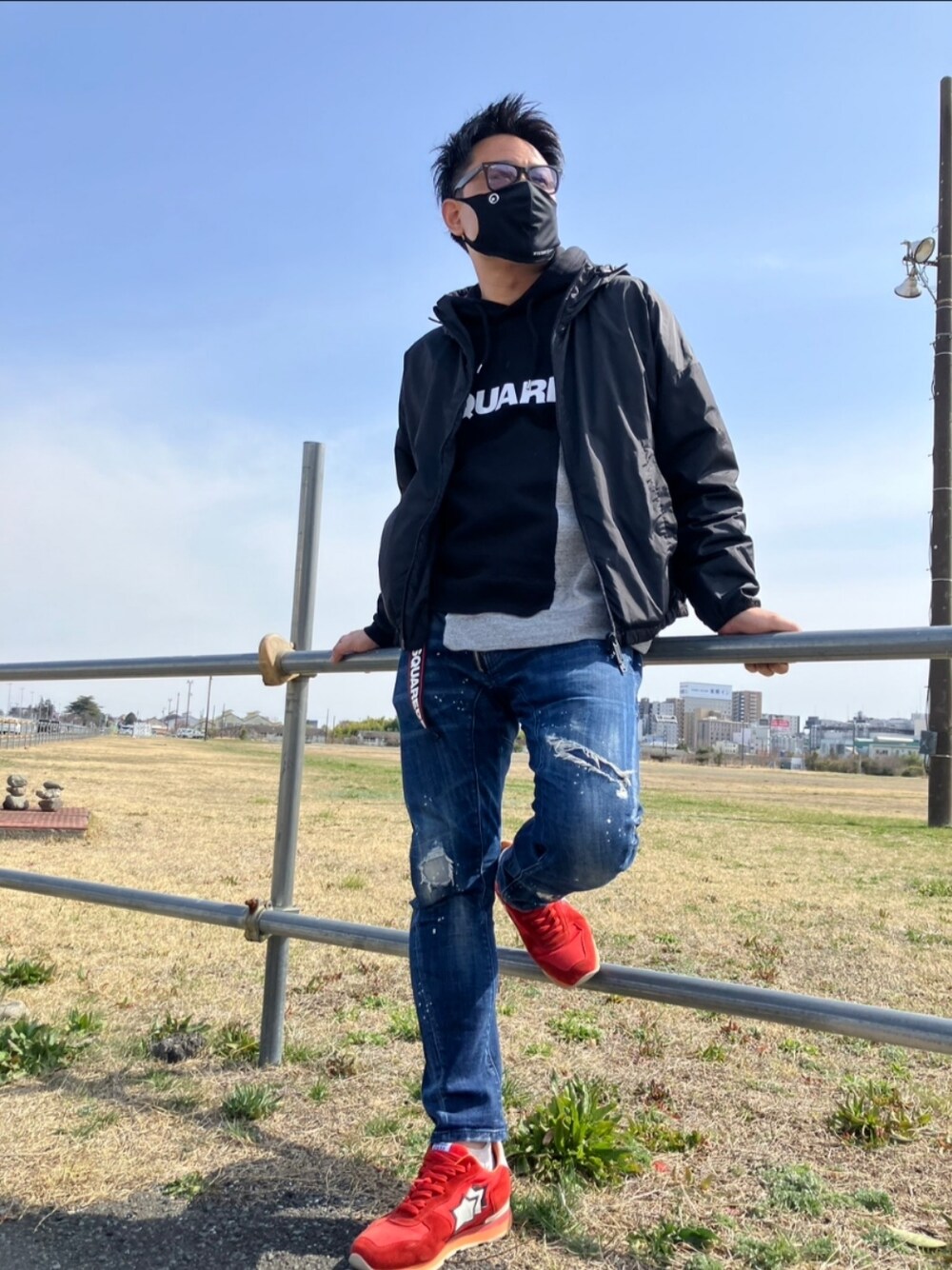 yoh｜DSQUARED2のナイロンジャケットを使ったコーディネート - WEAR 