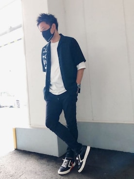 yohさん（メンズ・184cm）の夏コーディネート