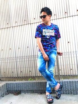 yohさん（メンズ・184cm）の夏コーディネート