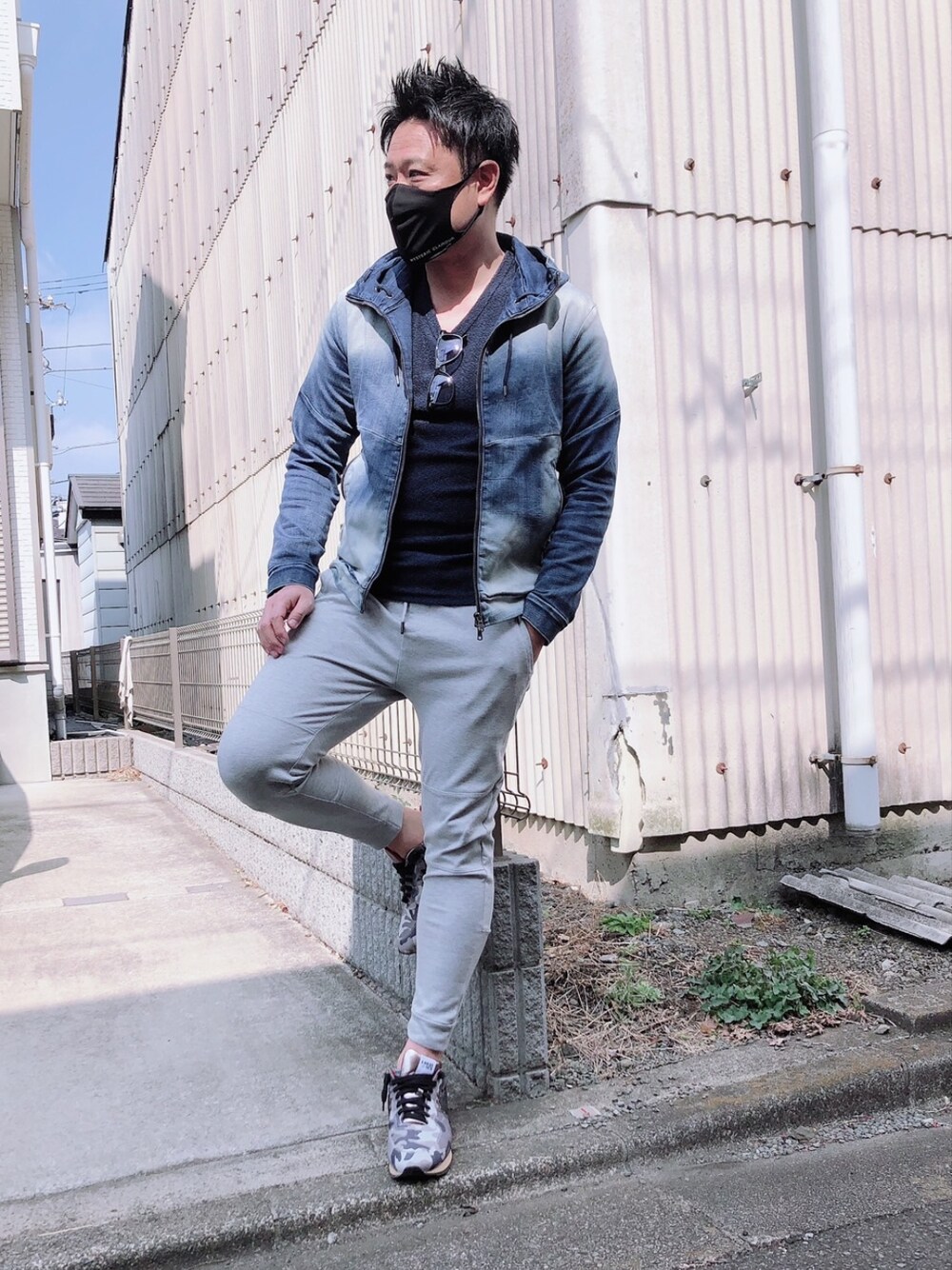 VOGUISH（ヴォーギッシュ）の「ニットデニムパーカー（パーカー）」 - WEAR