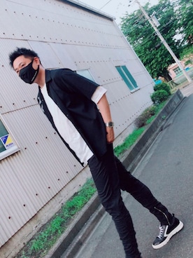 yohさん（メンズ・184cm）の夏コーディネート