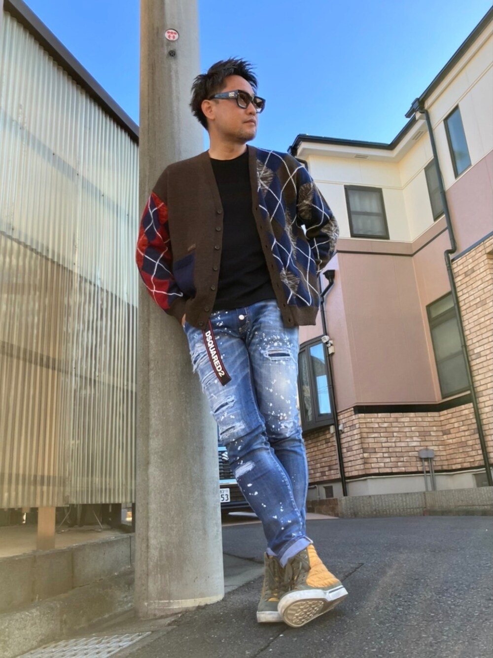 yoh｜DSQUARED2のカーディガン/ボレロを使ったコーディネート - WEAR