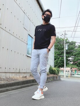 「muta（ムータ）のアイテム」を使った、yohさん（メンズ・184cm）の春コーディネート