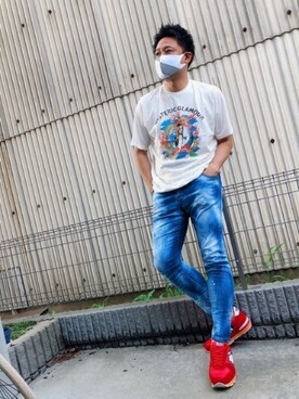 yohさん（メンズ・184cm）の夏コーディネート