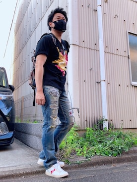 yohさん（メンズ・184cm）の春コーディネート