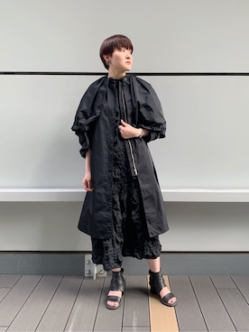 「アイテム（モッズコート、ブラック系）」を使った、iw_HHさん（レディース・160cm）の秋コーディネート