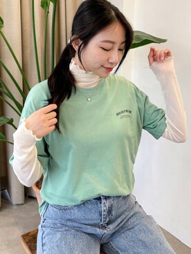 「CEMONEMO（セモネモ）のアイテム（パンツ）」を使った、cemonemoさん（レディース・160cm）の夏コーディネート