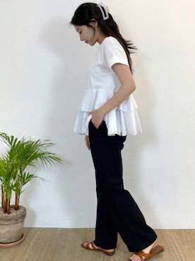 cemonemoさん（レディース・160cm）の夏コーディネート