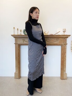 「CEMONEMO（セモネモ）のアイテム（ワンピース/ドレス）」を使った、cemonemoさん（レディース・160cm）の秋コーディネート