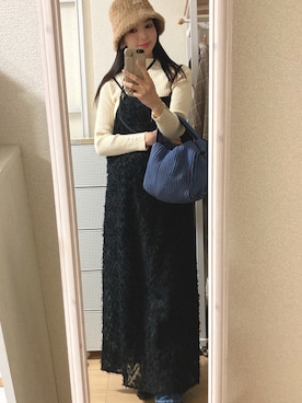 pekoさん（レディース・158cm）の冬コーディネート