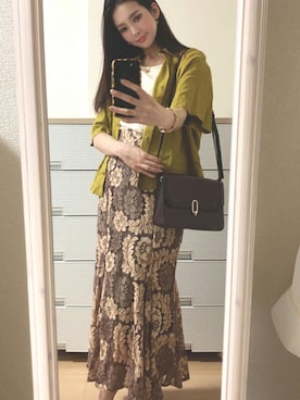 「Yves Saint Laurent（イヴサンローラン）のアイテム（アクセサリー）」を使った、pekoさん（レディース・158cm）の夏コーディネート