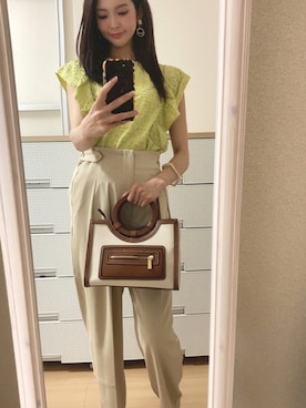 「GU（ジーユー）のアイテム（アクセサリー）」を使った、pekoさん（レディース・158cm）の夏コーディネート