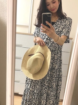 「LBC（エルビーシー）のアイテム（帽子）」を使った、pekoさん（レディース・158cm）の夏コーディネート