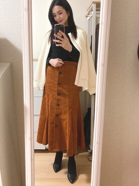 「VIS（ビス）のアイテム（ブルゾン）」を使った、pekoさん（レディース・158cm）の春コーディネート