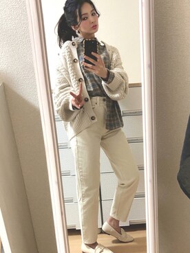 「CHILLE（チル）のアイテム（アクセサリー）」を使った、pekoさん（レディース・158cm）の秋コーディネート