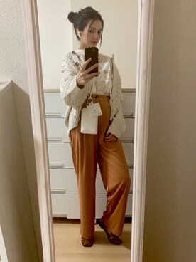 「LBC（エルビーシー）のアイテム（シャツ/ブラウス）」を使った、pekoさん（レディース・158cm）の秋コーディネート