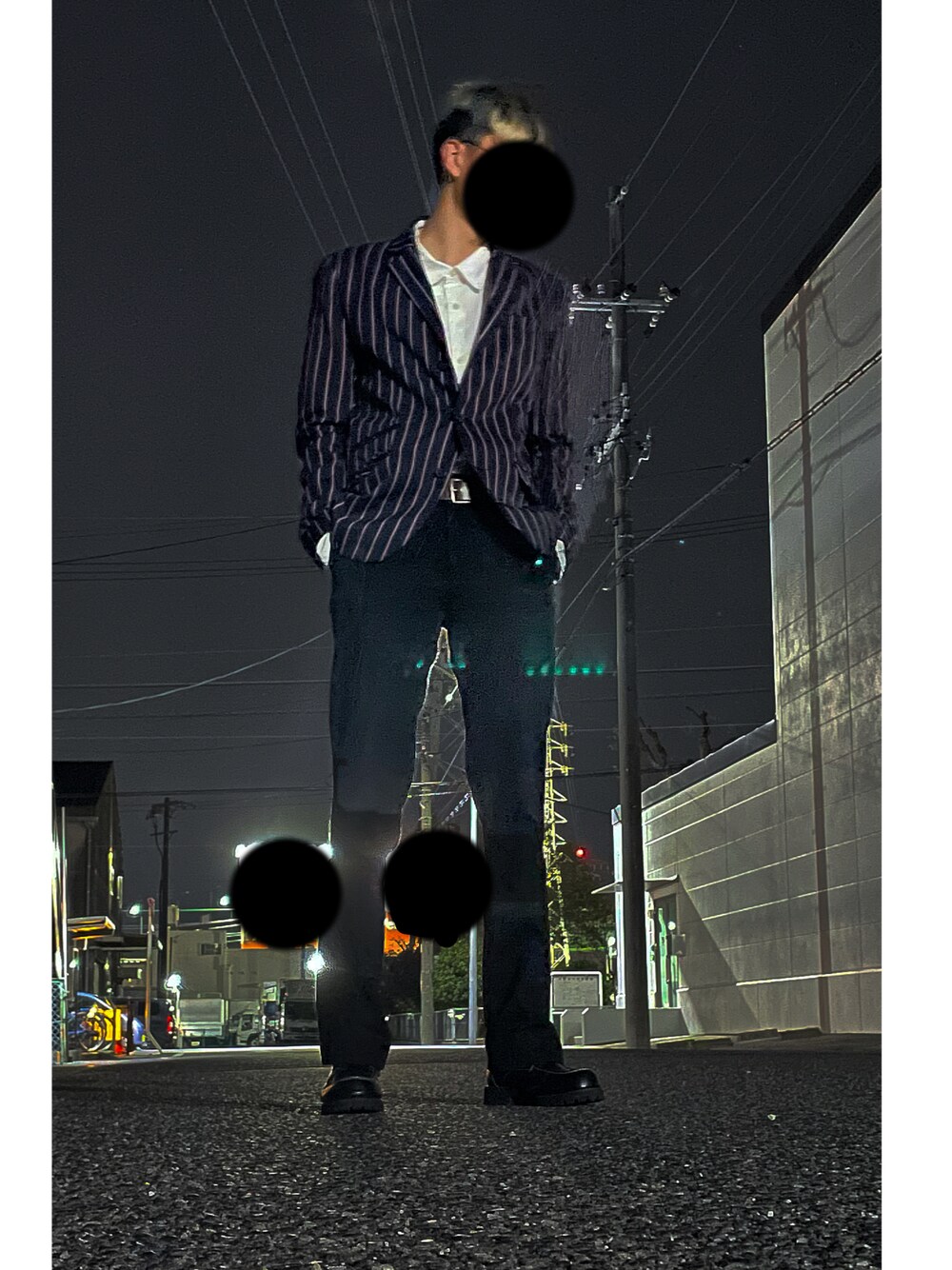「スラックス、オトナかっこいい、ジャケット、シャツコーデ」｜「GUのアイテム（シャツ/ブラウス、ホワイト系）」を使った、沼くんさん（メンズ・180cm）の春コーディネートの1枚目の写真