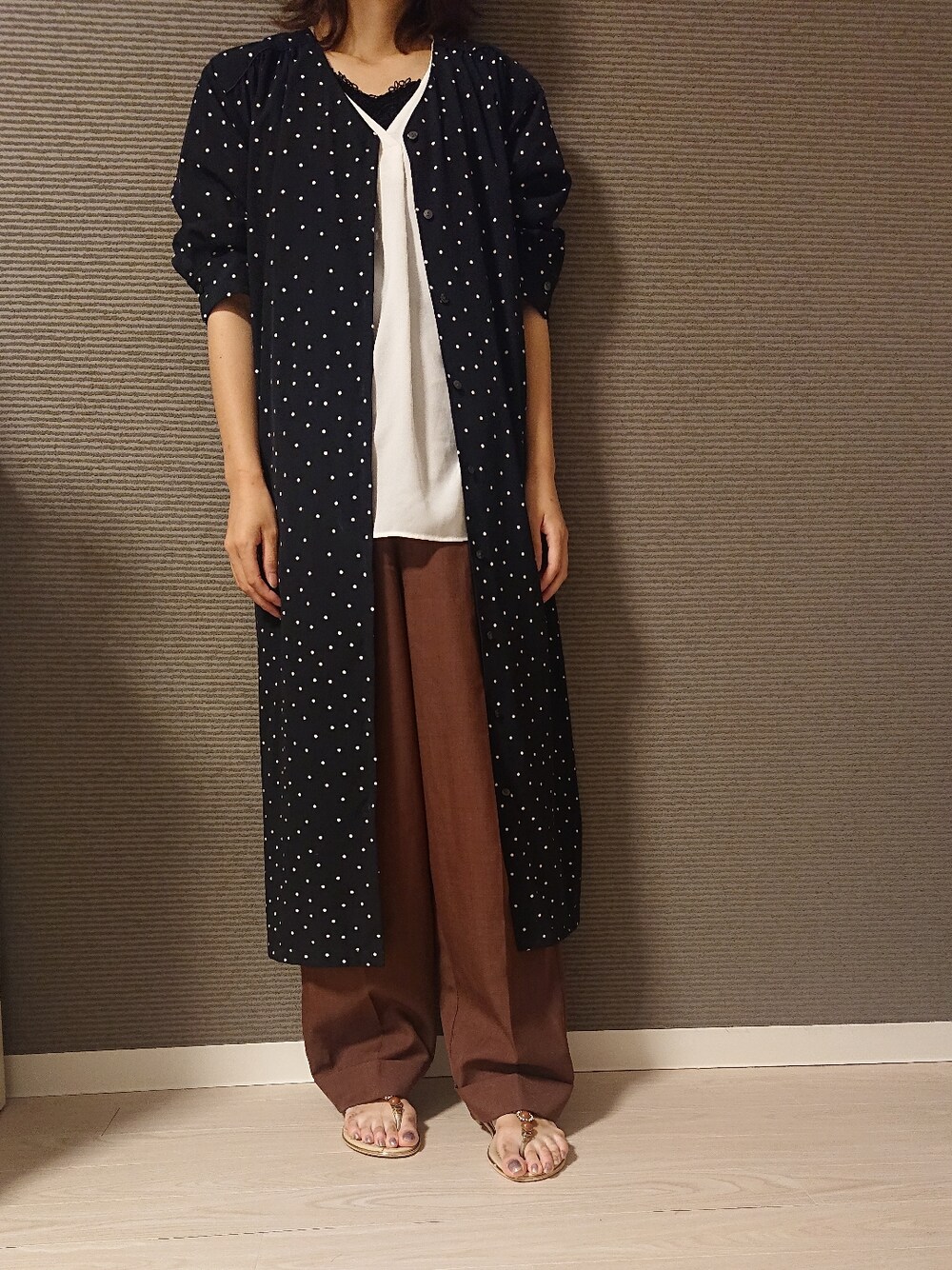 「KBFのアイテム（パンツ、ブラウン系）」を使った、miku～未来～さん（レディース・160cm）の夏コーディネートの1枚目の写真