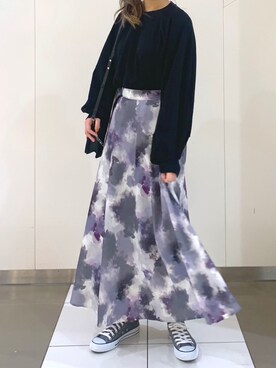 「PAGEBOY（ページボーイ）のチェーンスタッズショルダー（ショルダーバッグ）」を使った、さわさん（レディース・163cm）の秋コーディネート