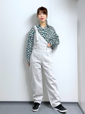 「PAGEBOY（ページボーイ）のアイテム（サロペット/オーバーオール）」を使った、さわさん（レディース・163cm）の春コーディネート