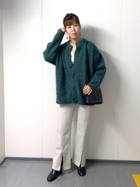 「PAGEBOY（ページボーイ）のチェーンスタッズショルダー（ショルダーバッグ）」を使った、さわさん（レディース・163cm）の秋コーディネート