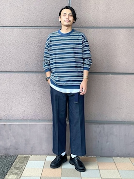 「Levi's（リーバイス）のアイテム（チノパンツ）」を使った、kawabataさん（メンズ・175cm）の夏コーディネート