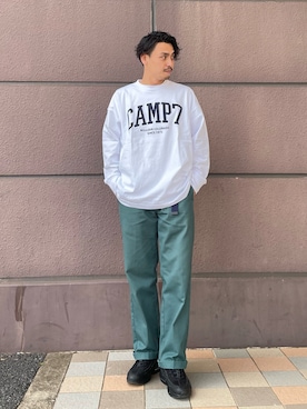 「CAMP7（キャンプセブン）のアイテム」を使った、kawabataさん（メンズ・175cm）の冬コーディネート