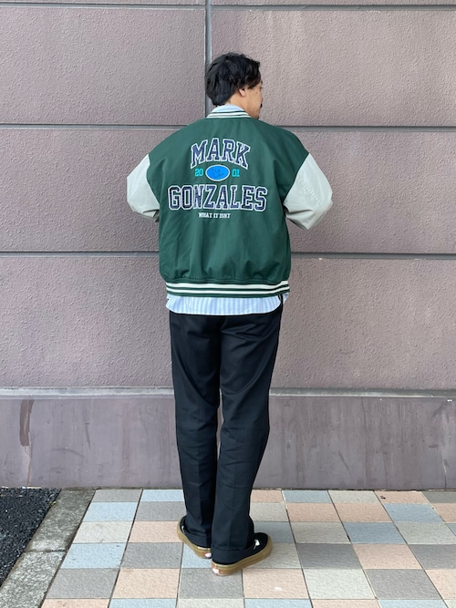 Mark Gonzales スタジャン XL ブラック Mark Gonzalesのスタジャンを