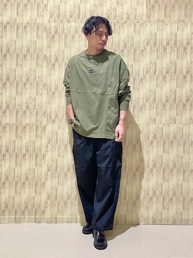 「CAMP7（キャンプセブン）のアイテム」を使った、kawabataさん（メンズ・175cm）の春コーディネート