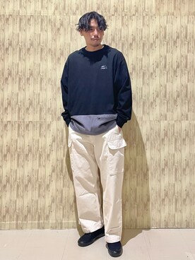 「CAMP7（キャンプセブン）のアイテム」を使った、kawabataさん（メンズ・175cm）の春コーディネート