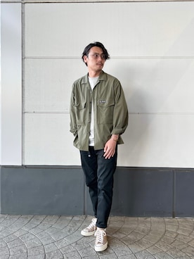 「CAMP7（キャンプセブン）のアイテム」を使った、kawabataさん（メンズ・175cm）の春コーディネート