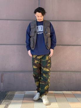 「CAMP7（キャンプセブン）のアイテム」を使った、kawabataさん（メンズ・175cm）の冬コーディネート