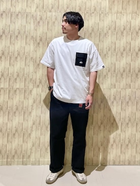 「CAMP7（キャンプセブン）のアイテム」を使った、kawabataさん（メンズ・175cm）の春コーディネート