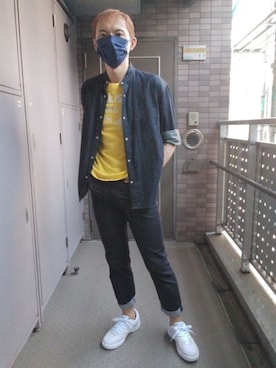 「MACPHEE（マカフィー）のアイテム（トップス）」を使った、エース（ace）さん（メンズ・173cm）の夏コーディネート