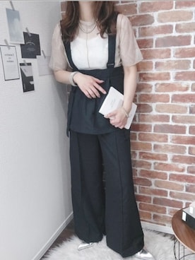 「apres jour mignon（アプレジュールミニョン）のアイテム」を使った、emiさん（骨格ストレート・レディース・154cm）の夏コーディネート