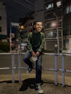 「BACKDROP（バックドロップ）のアイテム」を使った、しょうちゃんさん（メンズ・180cm）の秋コーディネート