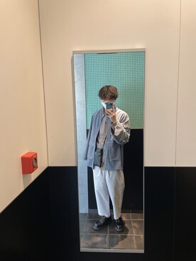 「RUUBON（ルーボン）のアイテム（その他パンツ）」を使った、とまさん（メンズ・171cm）の春コーディネート