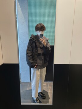 「RUUBON（ルーボン）のアイテム（その他パンツ）」を使った、とまさん（メンズ・171cm）の冬コーディネート
