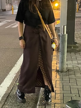 「RID.DLE FROM（リドルフロム）のアイテム」を使った、HINAさん（レディース・149cm）の秋コーディネート