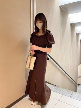 「one after another NICE CLAUP（ワンアフターアナザーナイスクラップ）のスニーカー底グルカサンダル（サンダル）」を使った、miyabiさん（レディース・153cm）の夏コーディネート