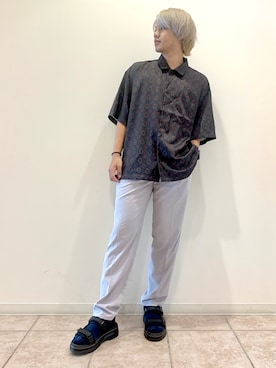 「Dr. Martens（ドクターマーチン）のアイテム（サンダル）」を使った、しゅんさん（メンズ・167cm）の夏コーディネート