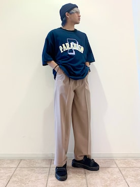 「Dr. Martens（ドクターマーチン）のアイテム（サンダル）」を使った、しゅんさん（メンズ・167cm）の夏コーディネート