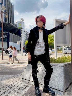 「アイテム（ピアス（片耳用））」を使った、ながしさん（メンズ・173cm）の春コーディネート