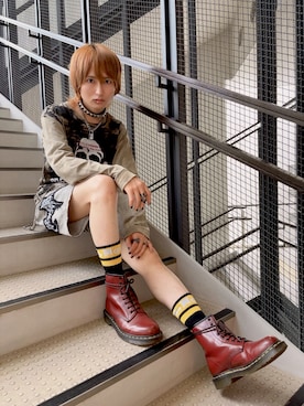 「Vivienne Westwood(ヴィヴィアンウエストウッド)のアイテム(リング)」を使った、ながしさん(メンズ・173cm)の夏コーディネート