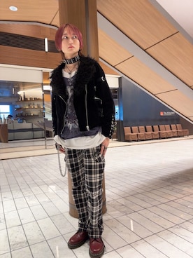 「アイテム（ピアス（両耳用））」を使った、Rさん（メンズ・173cm）の冬コーディネート