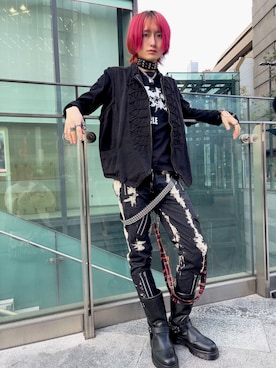 「TRIPP nyc（トリップニューヨークシティ）のアイテム」を使った、ながしさん（メンズ・173cm）の春コーディネート