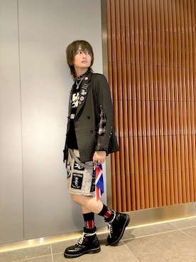 「Vivienne Westwood(ヴィヴィアンウエストウッド)のアイテム(リング)」を使った、ながしさん(メンズ・173cm)の秋コーディネート